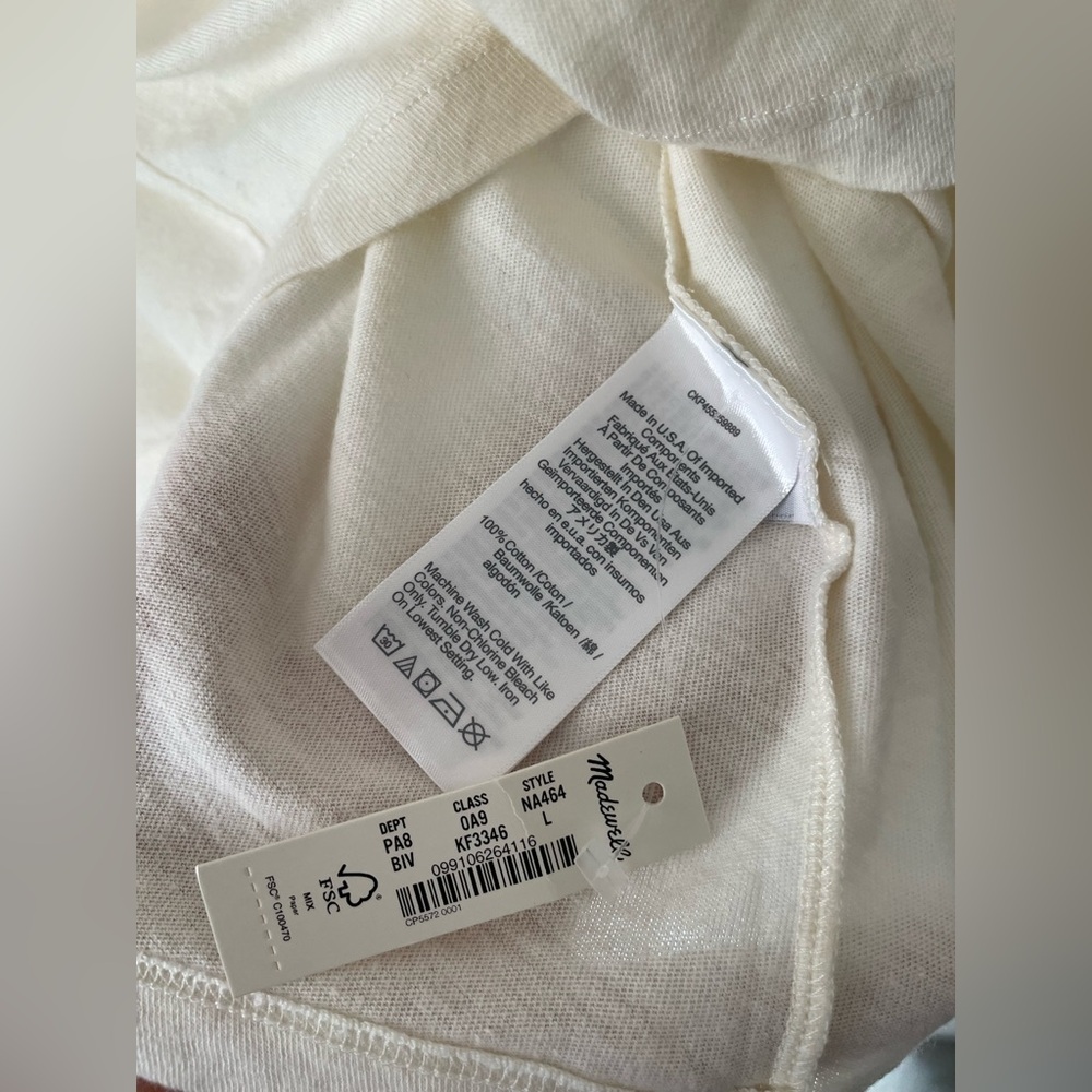 Madewell x Lisa Congdon Love To All Pride Perfect Vintage Tee • NWT - Picture 5 of 7